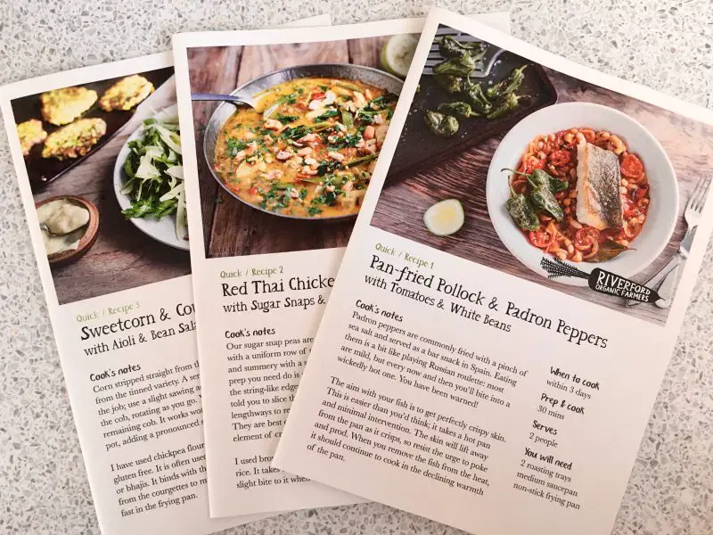 Riverford recipe cards