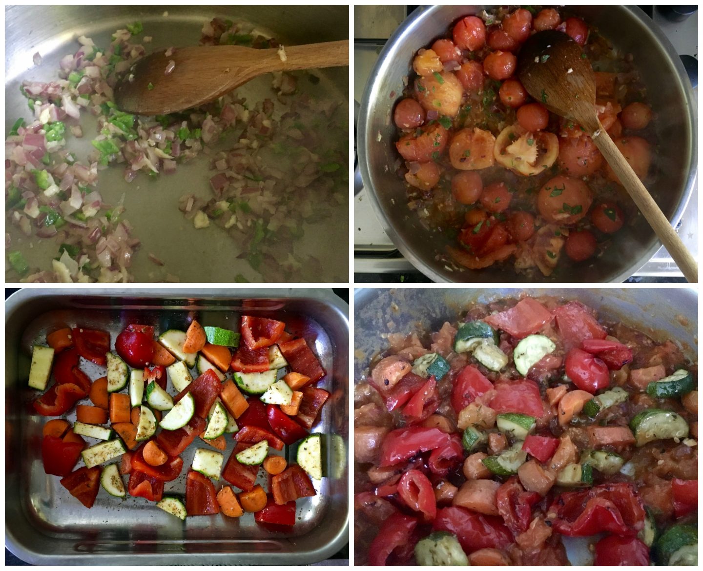 Step by Step making of Roasted Vegetable & Herby Garden Arrabbiata Pasta Sauce 