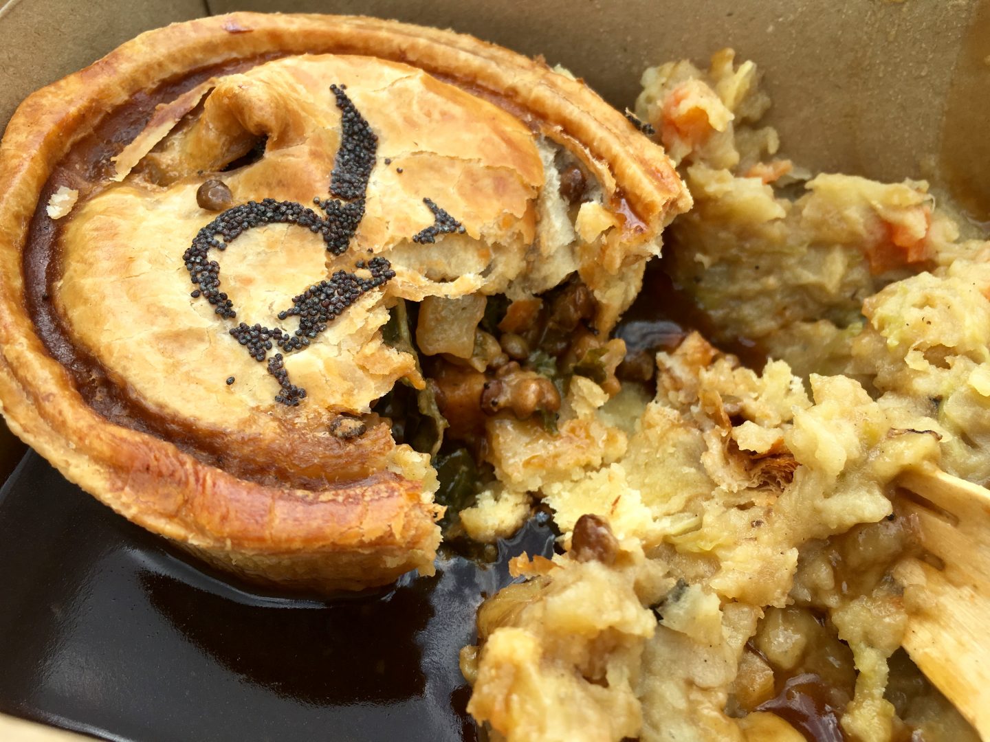 Welsh Rarebit and Leek Pie and Bubble Mash