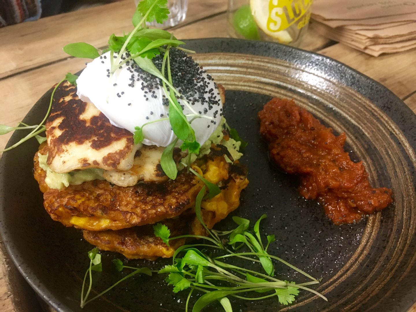 Melbourne style fritters on the Bristol Food Tour