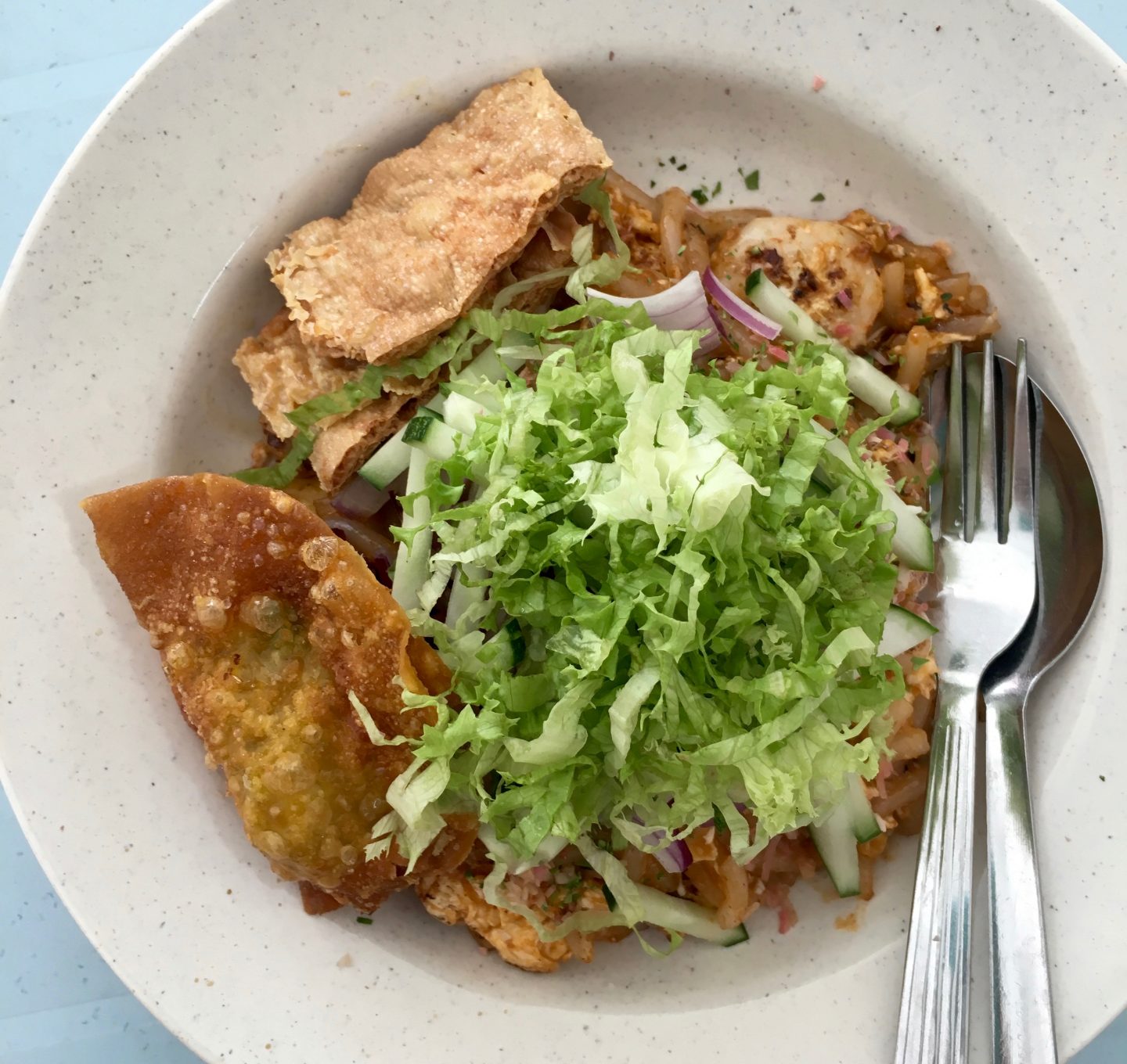 Fried Laksa and dumplings in Penang