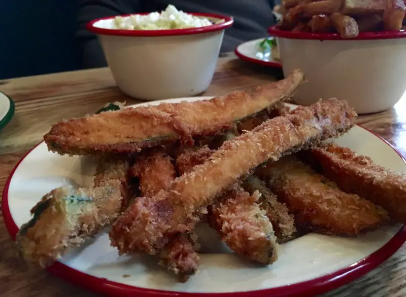 Courgette fries at Asado, Bristol