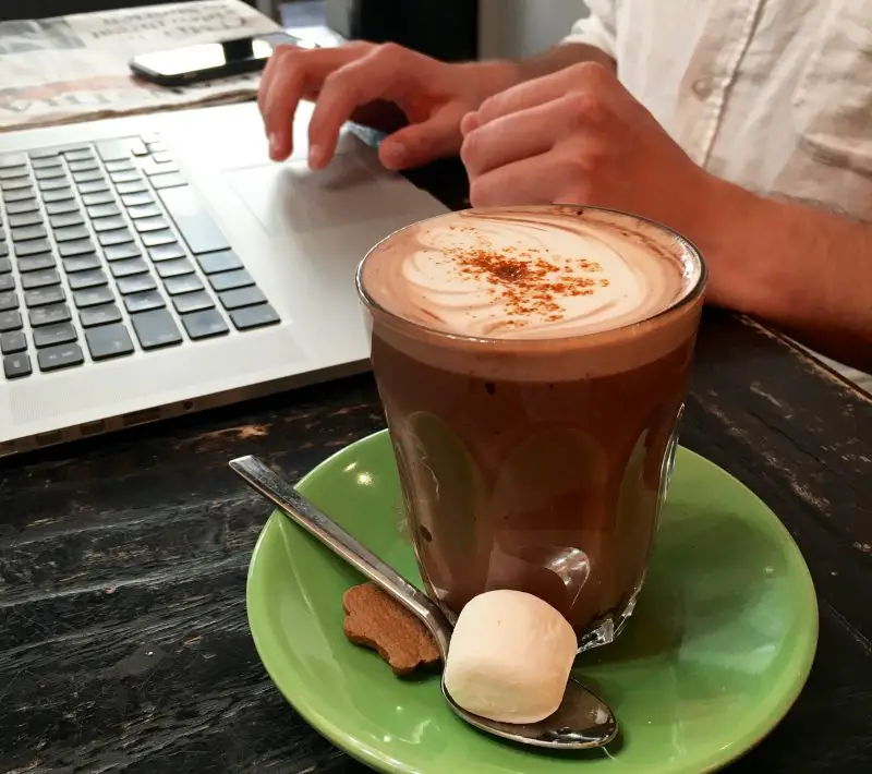 Spiced Hot Chocolate at Foam Coffee Bar