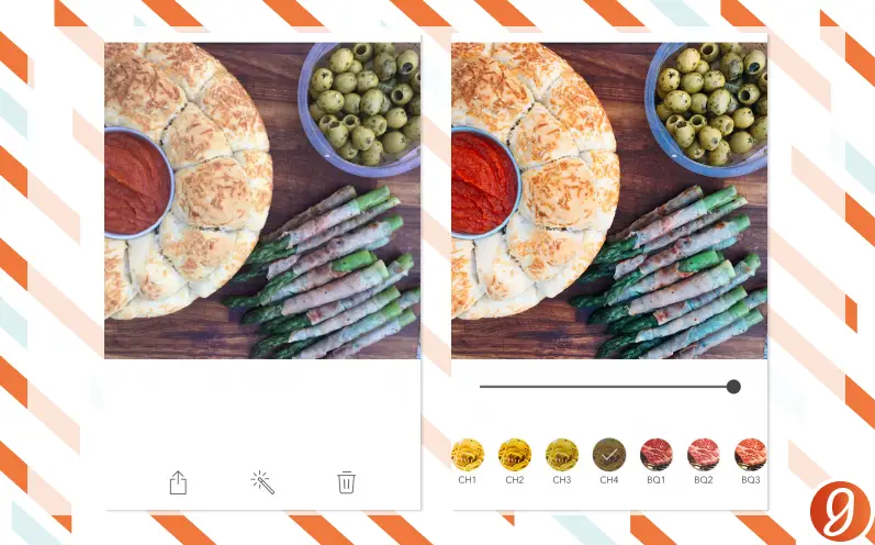 Foodie app in action - examples at my instagram workshop