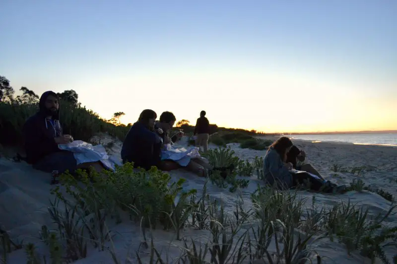 Fish and Chips at Sunset near Bunbury