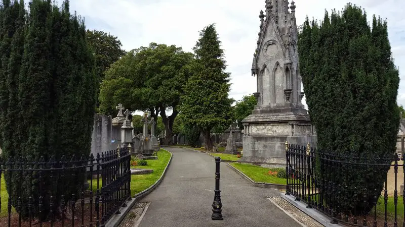 The entrance to Glasnevin Cemetery in Dublin