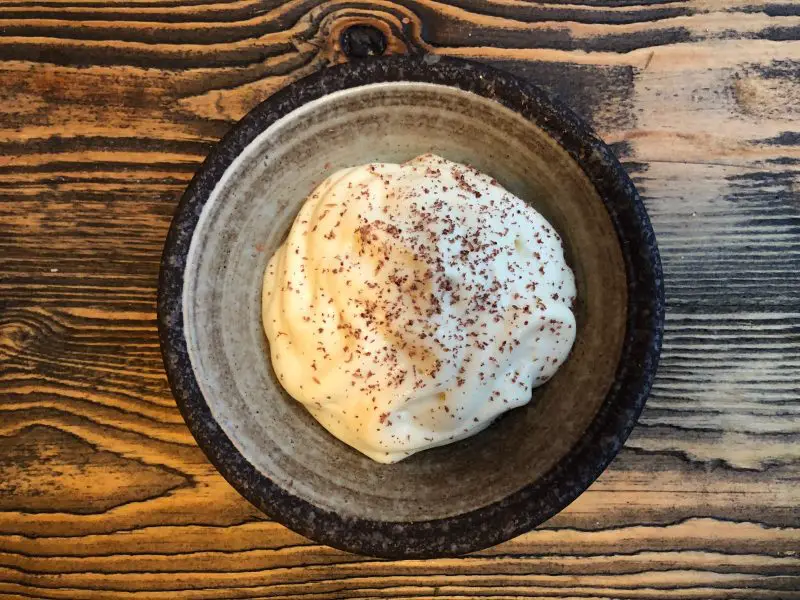 Jerusalem Artichoke and Chocolate pudding