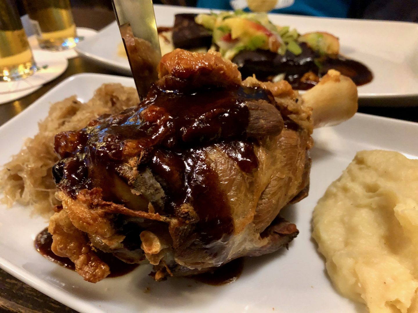 Crispy pork knuckle