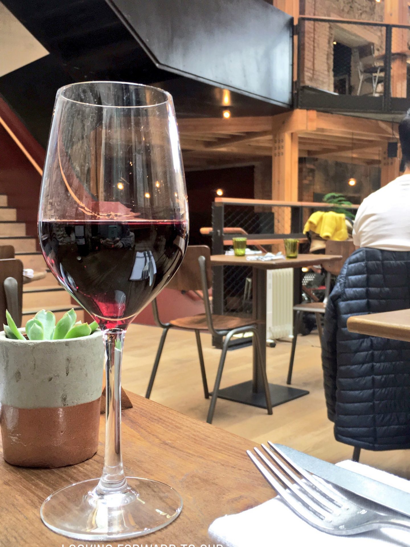 House red wine at 1766 Bar & Kitchen