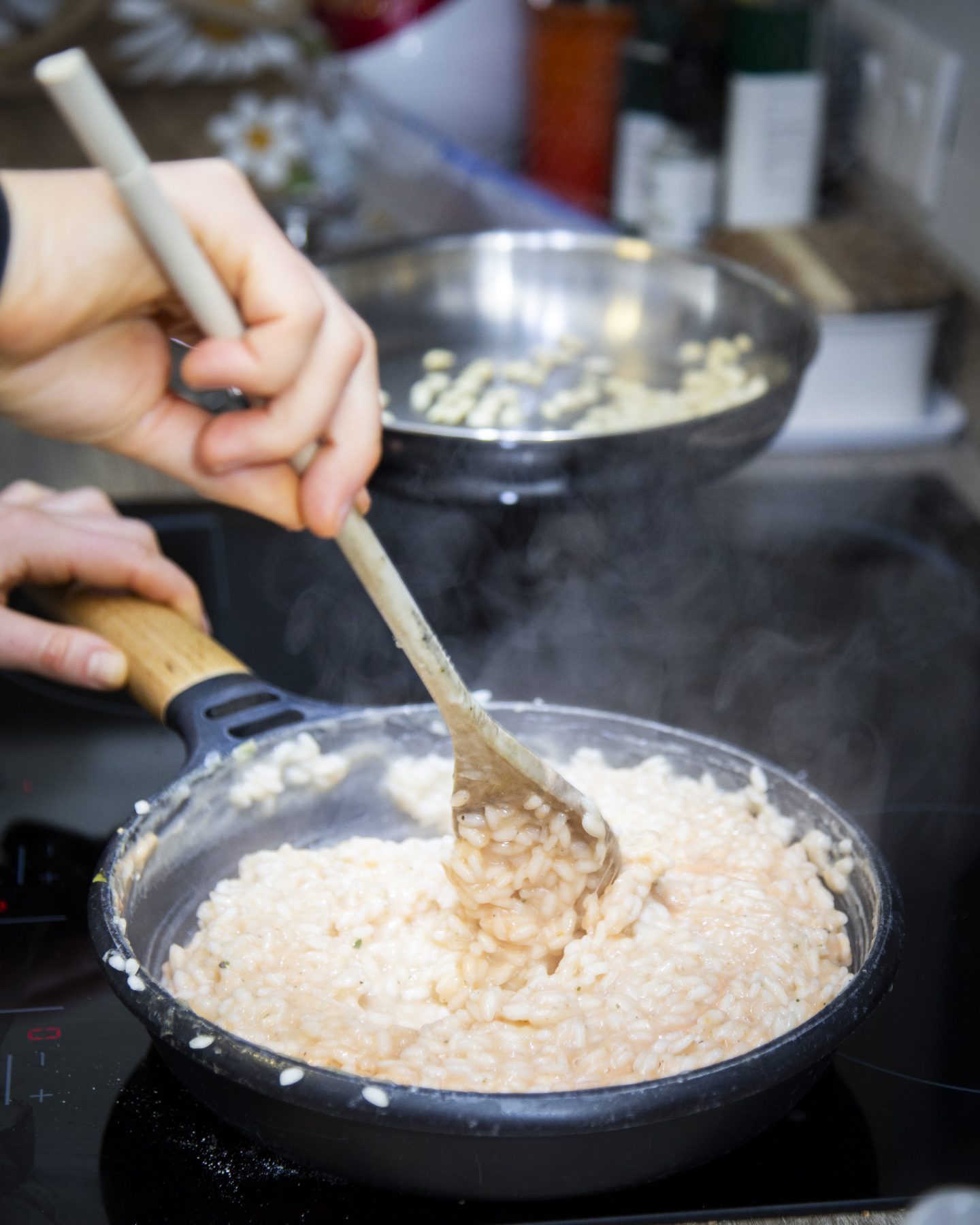 making risotto