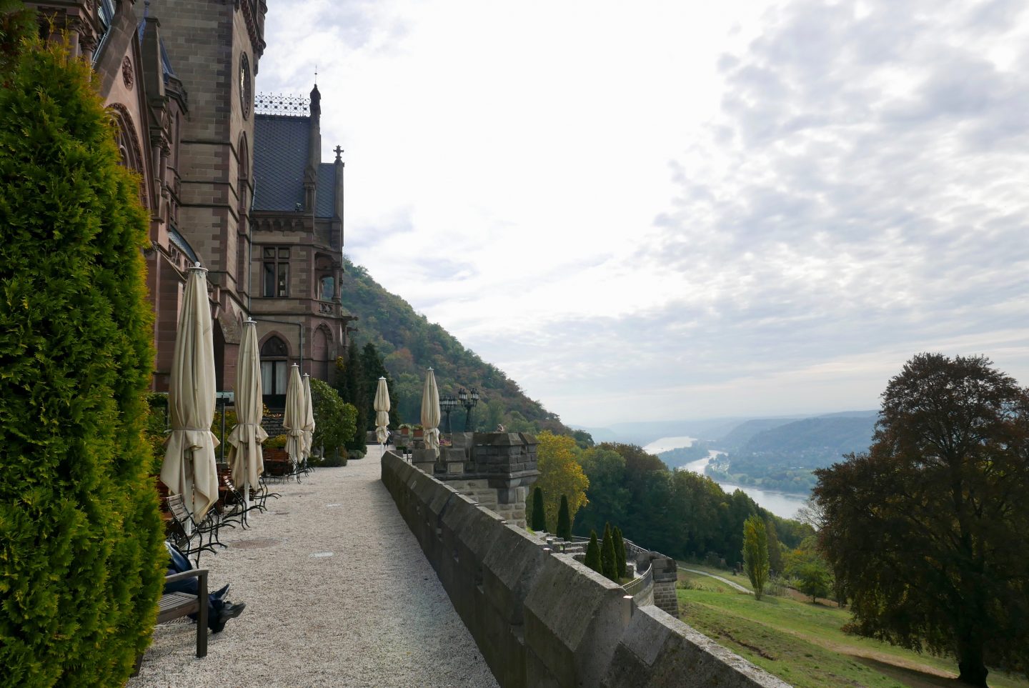 Impressive side view at Schloss Drachenburg