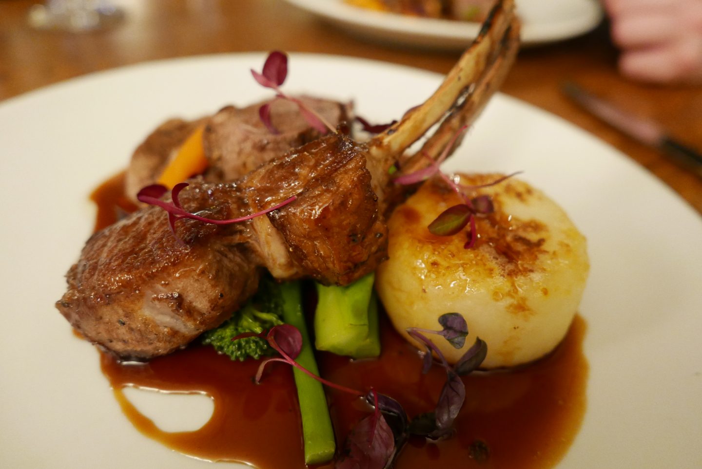 Roast Welsh Lamb at The Bell at Skenfrith