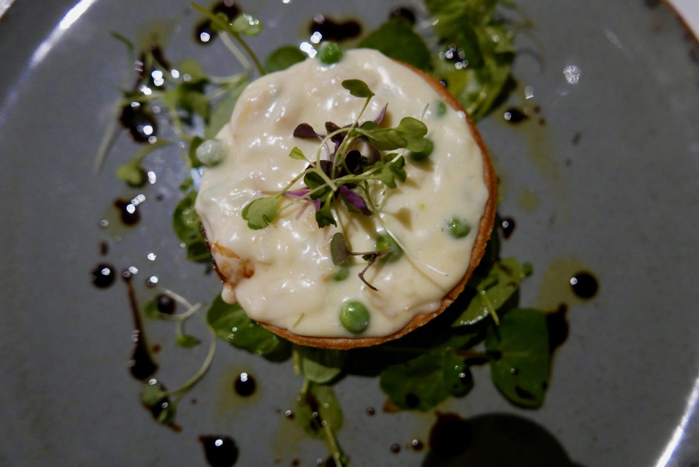 Smoked Haddock Tart at The Bear Hotel, Crickhowell