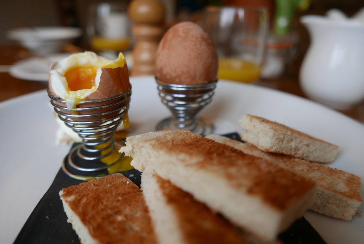 Dippy Egg and Soldiers at Skenfrith