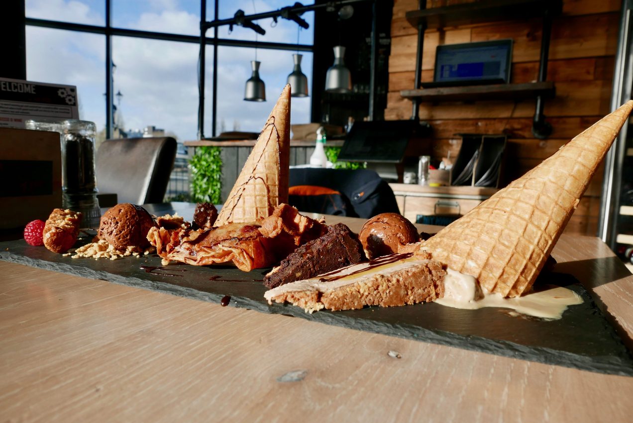 the sharing dessert board at The Pod in Newport