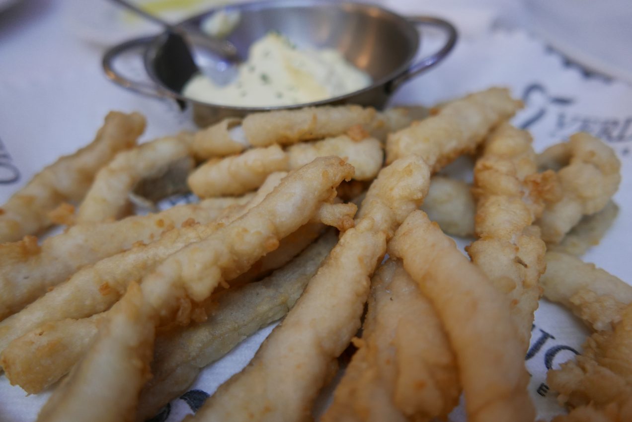 Bacalao at El Verdejo restaurant in Salobreña