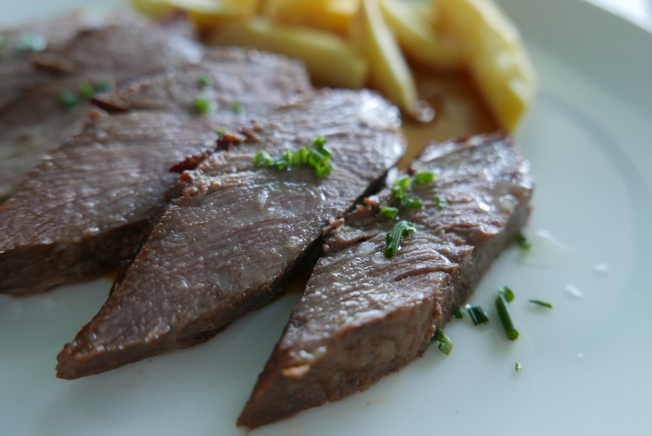 pressed iberico pork at Hotel Miba in Salobreña