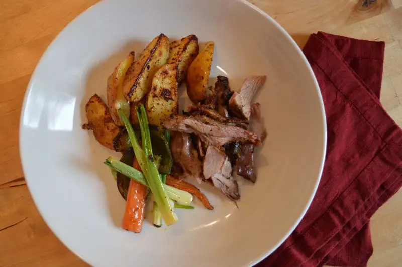 Ras el hanout spiced lamb shoulder ready to eat