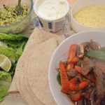 Chipotle Steak Fajitas & Guacamole