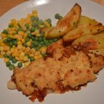 Cheese & Onion Rarebit Topped Fish