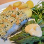 Cod with a Lemon Dijon Mustard & Parsley Crust