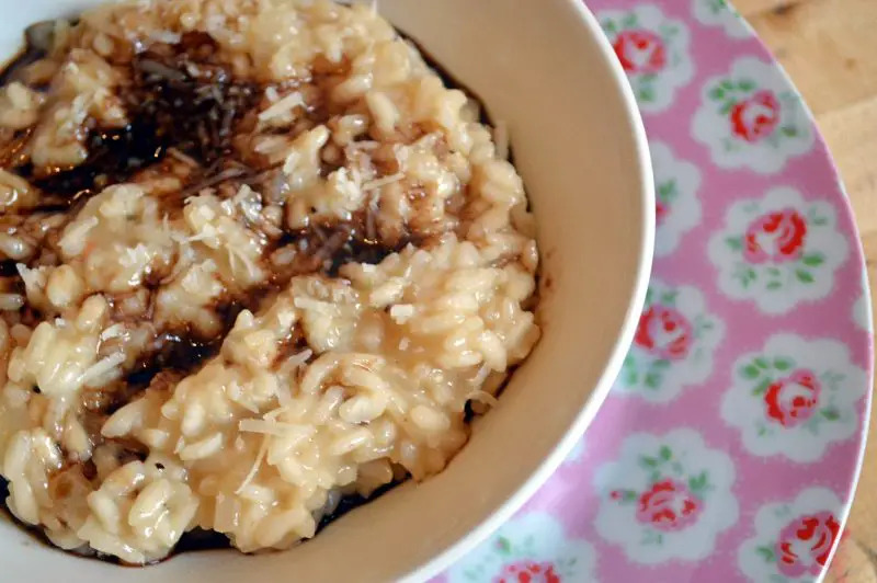 Pecorino and balsamic risotto