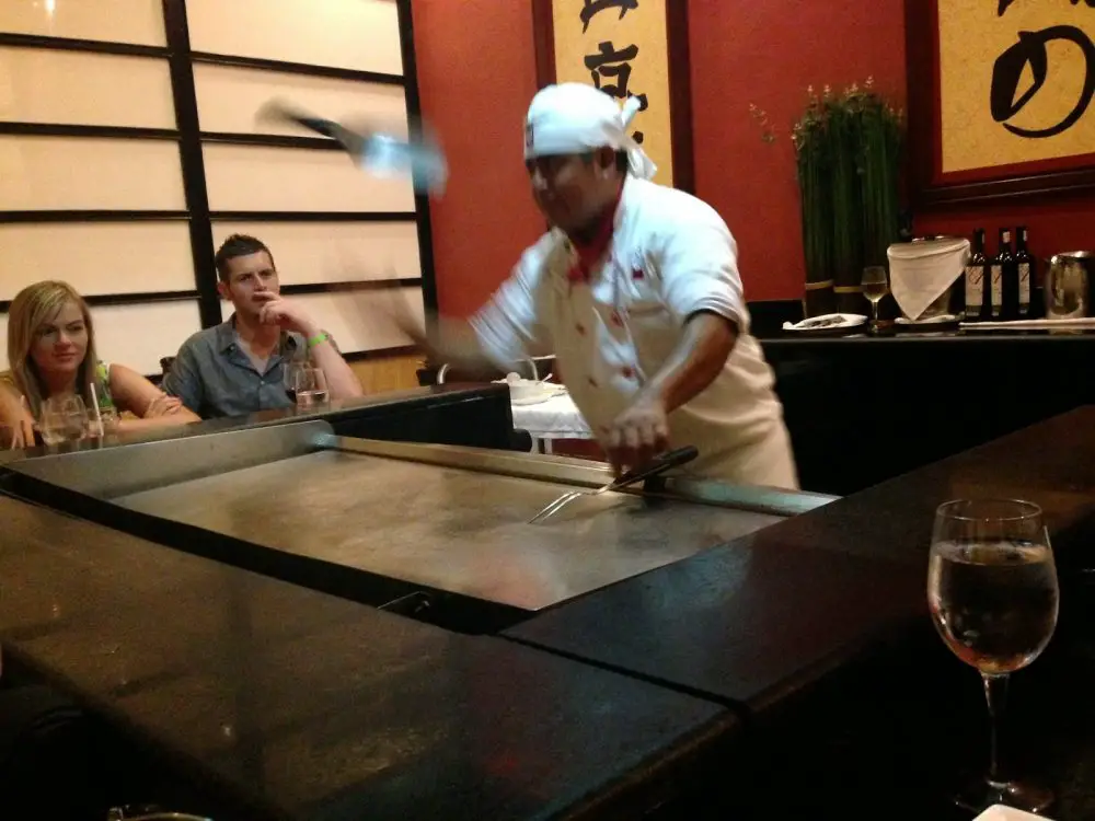 Teppenyaki demonstration