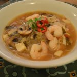 Yellow Miso Broth with King Prawns & Shirataki Noodles