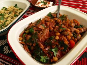 Harissa Lamb Stew with cous cous