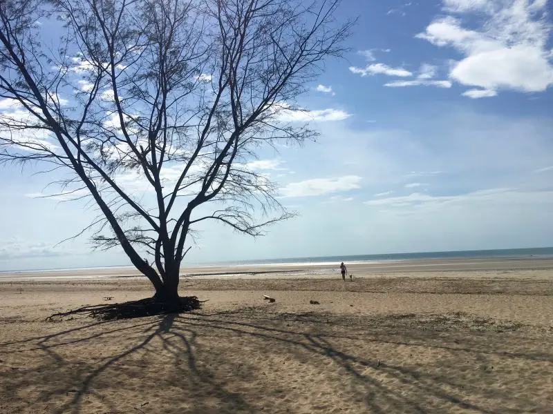 A deserted beach at Lee Point, Darwin