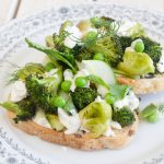 Roasted Greens & Goats Cheese on Toast