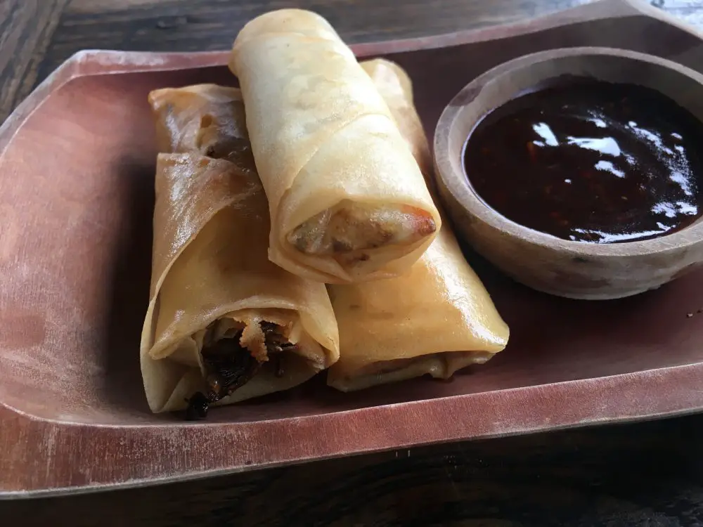 Spring rolls at Sweet Orange Warung