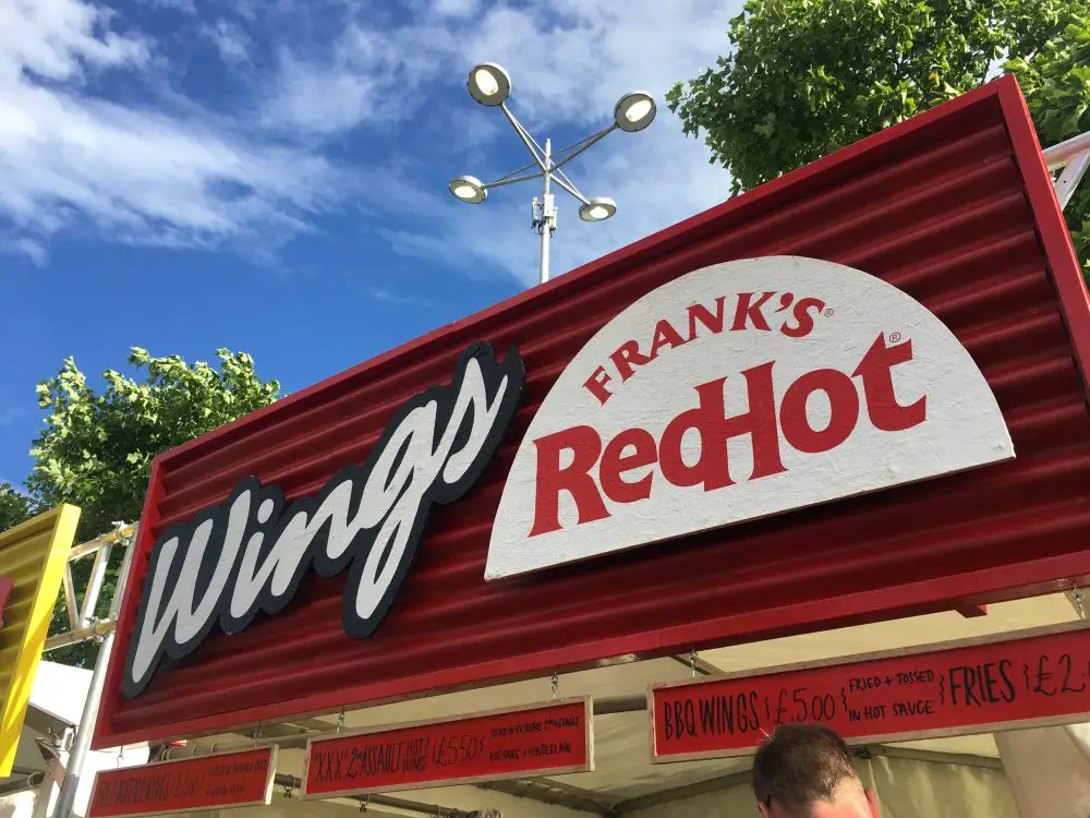 Franks Hot Wings Stall at Grillstock