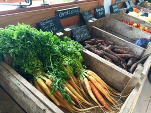 Fresh vegetables on sale