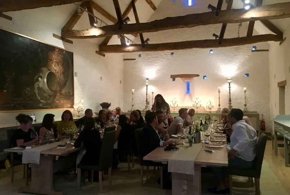 Inside the Tythe Barn at Thyme boutique hotel