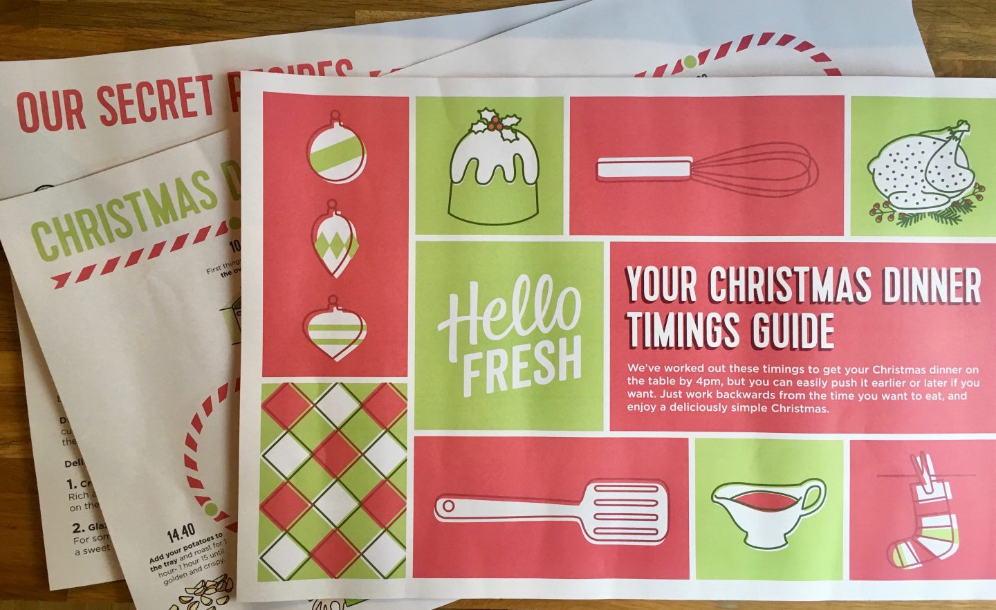 Christmas Dinner Timings with Hello Fresh Gingey Bites