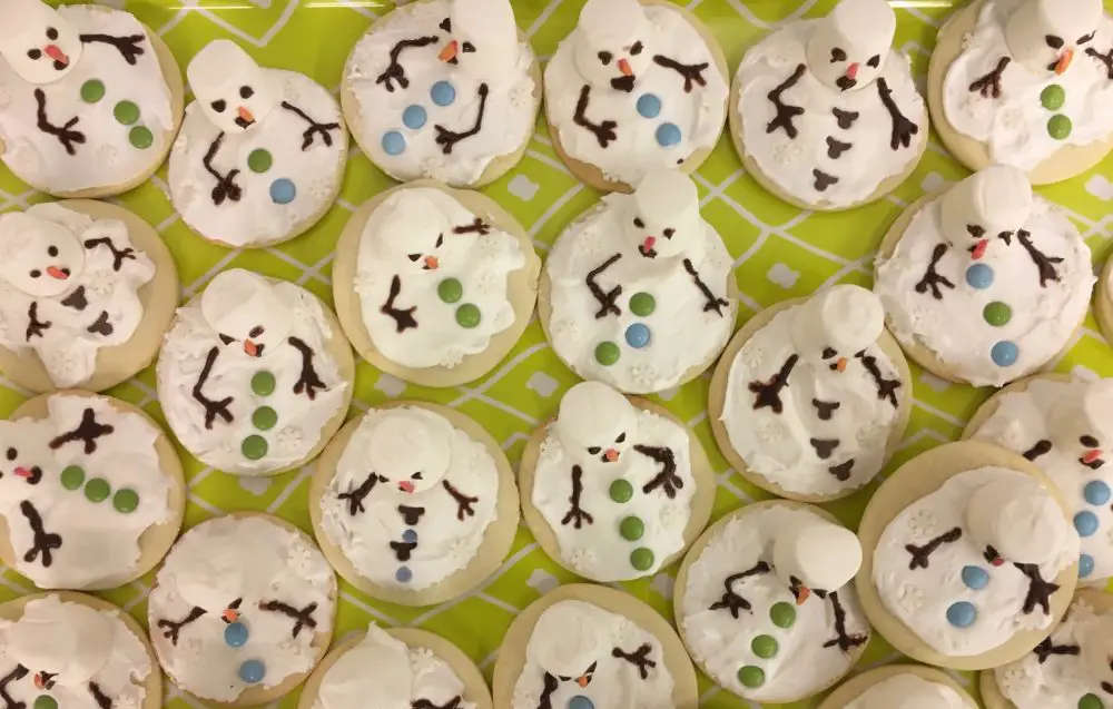 melted snowman cookies