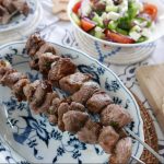 Cypriot style lamb souvla