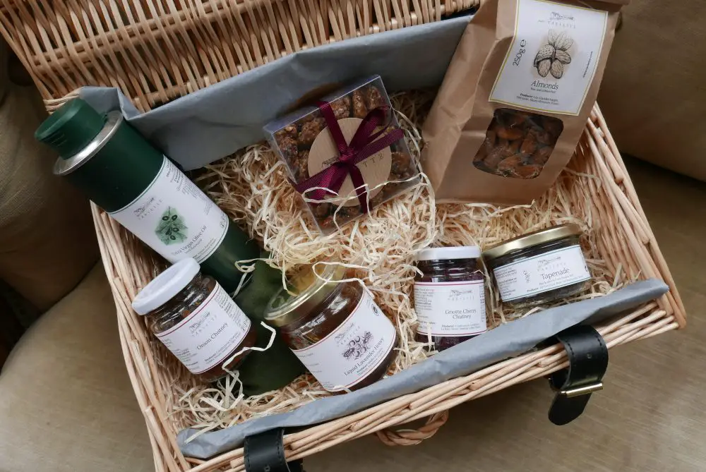 A beautiful hamper filled with provencal produc