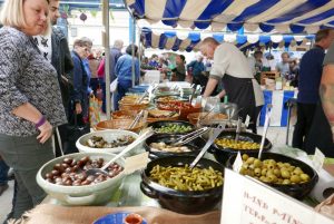 Abergavenny food stalls