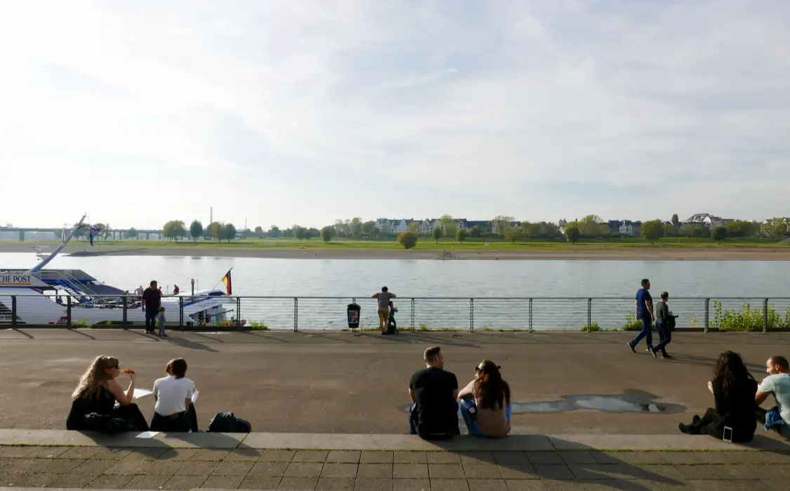 Rheinuferpromenade in Düsseldorf