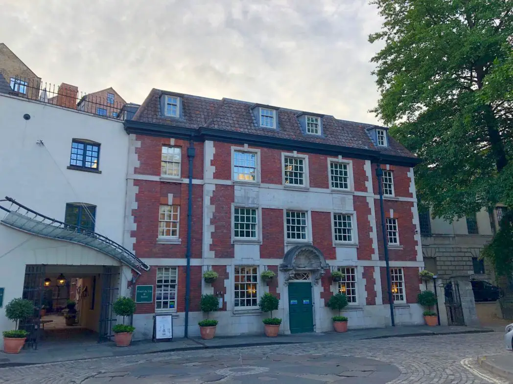 Outside the Hotel du Vin in Bristol