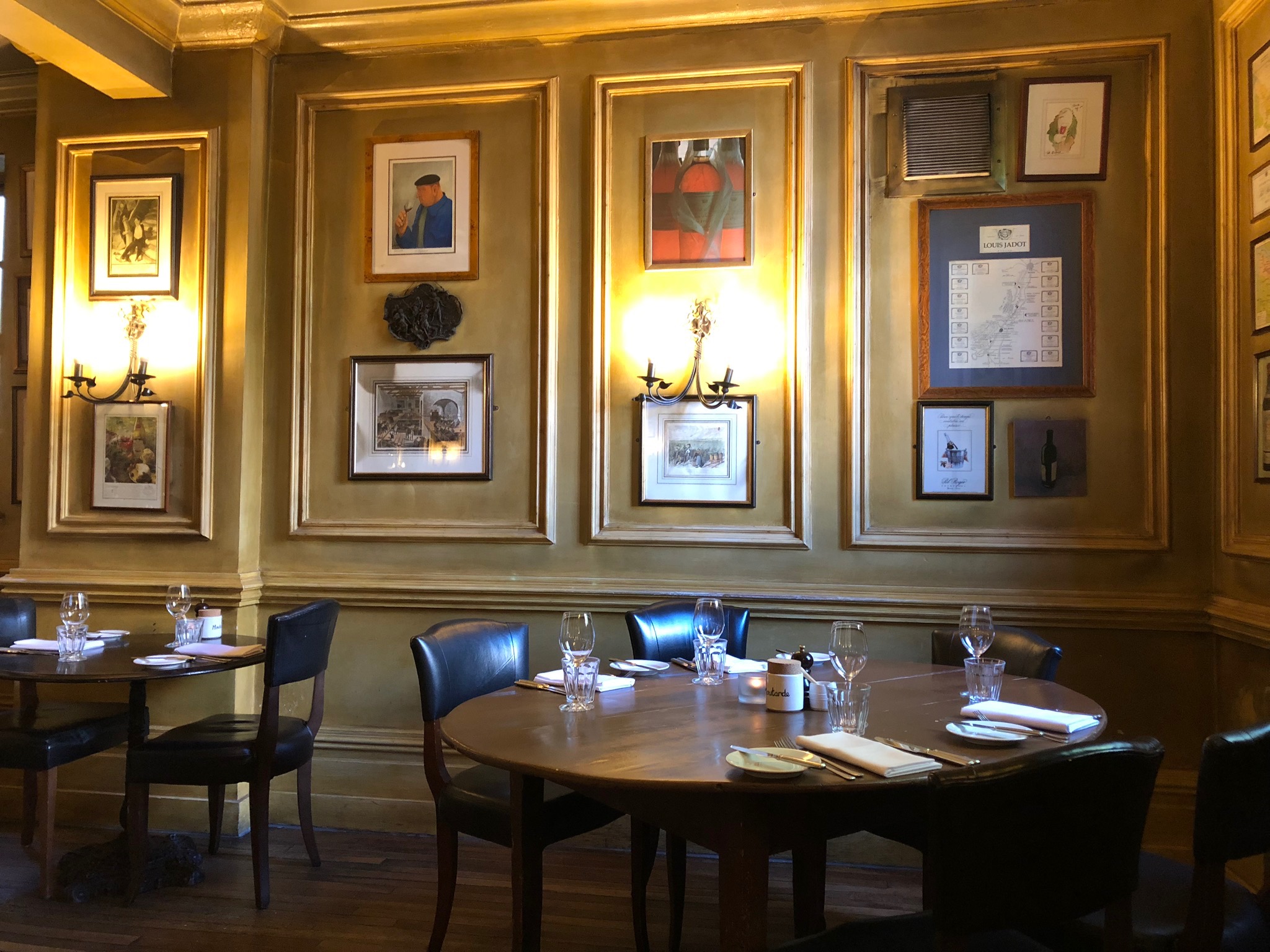 Inside the dining room at the Hotel du Vin in Bristol