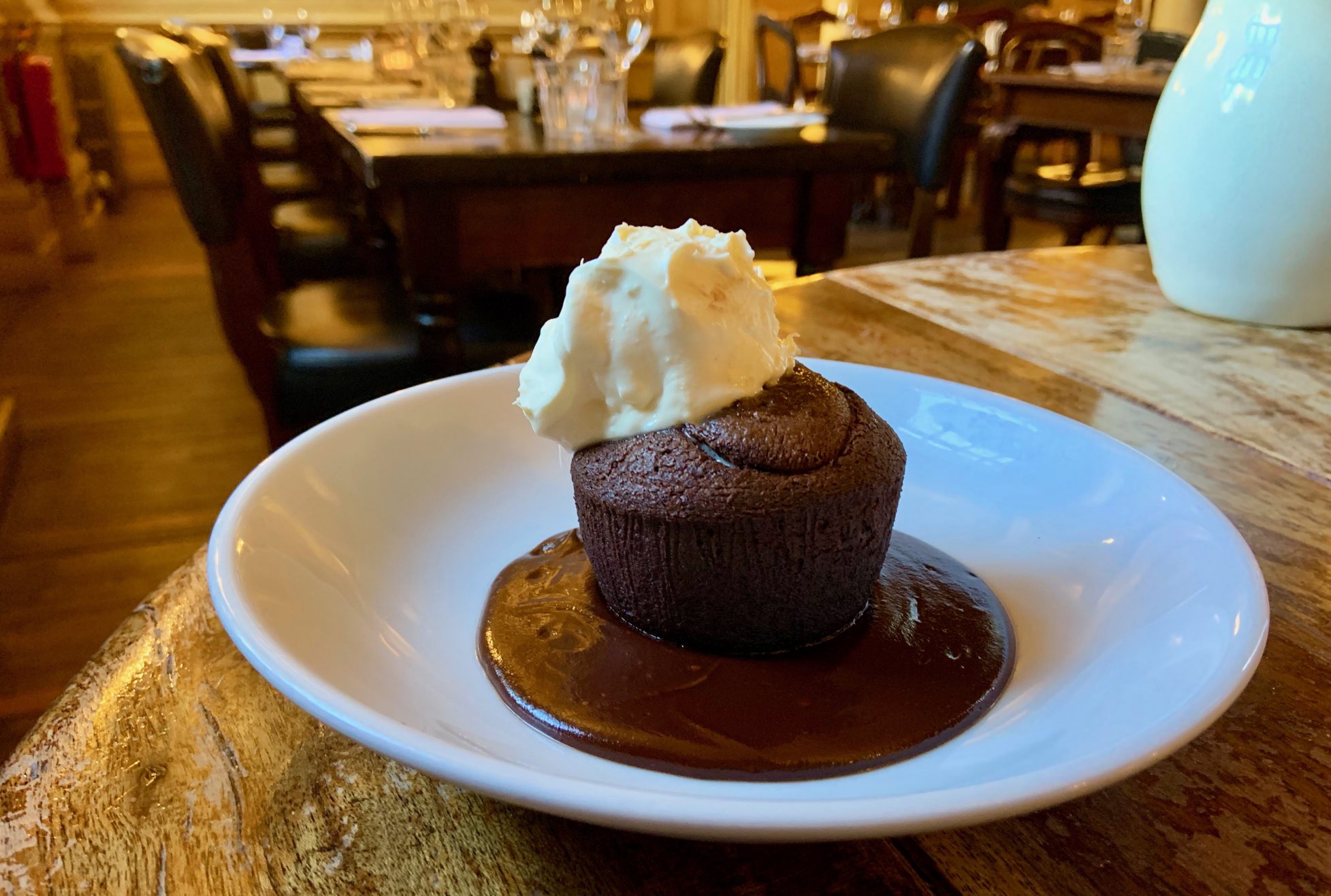 A perfect example of a chocolate fondant