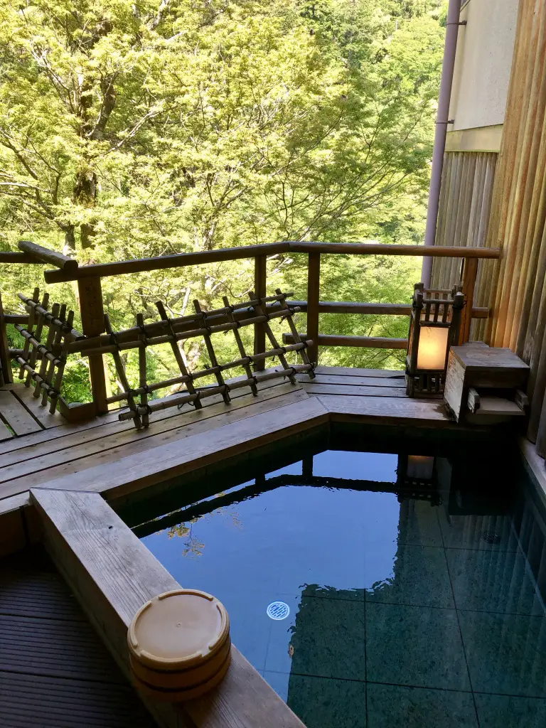 The female onsen at Momijiya Honkan