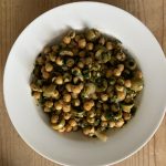 Zhoug spiced chickpeas with spinach