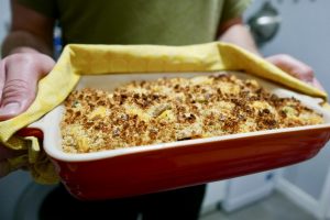 Butternut Gratin straight from the oven