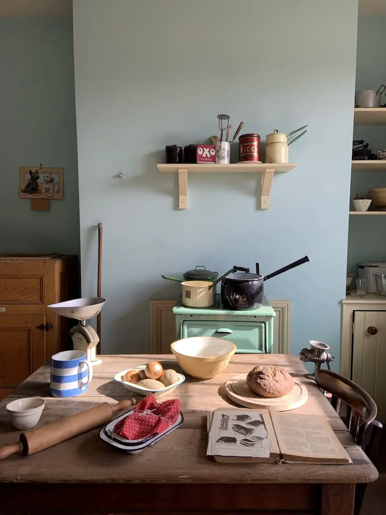 A modern 1930's kitchen at the Black Country Living Museum