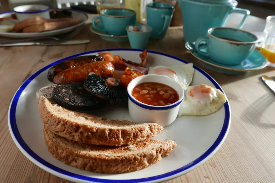 Full english fry up at The Plough Inn at Cold Aston