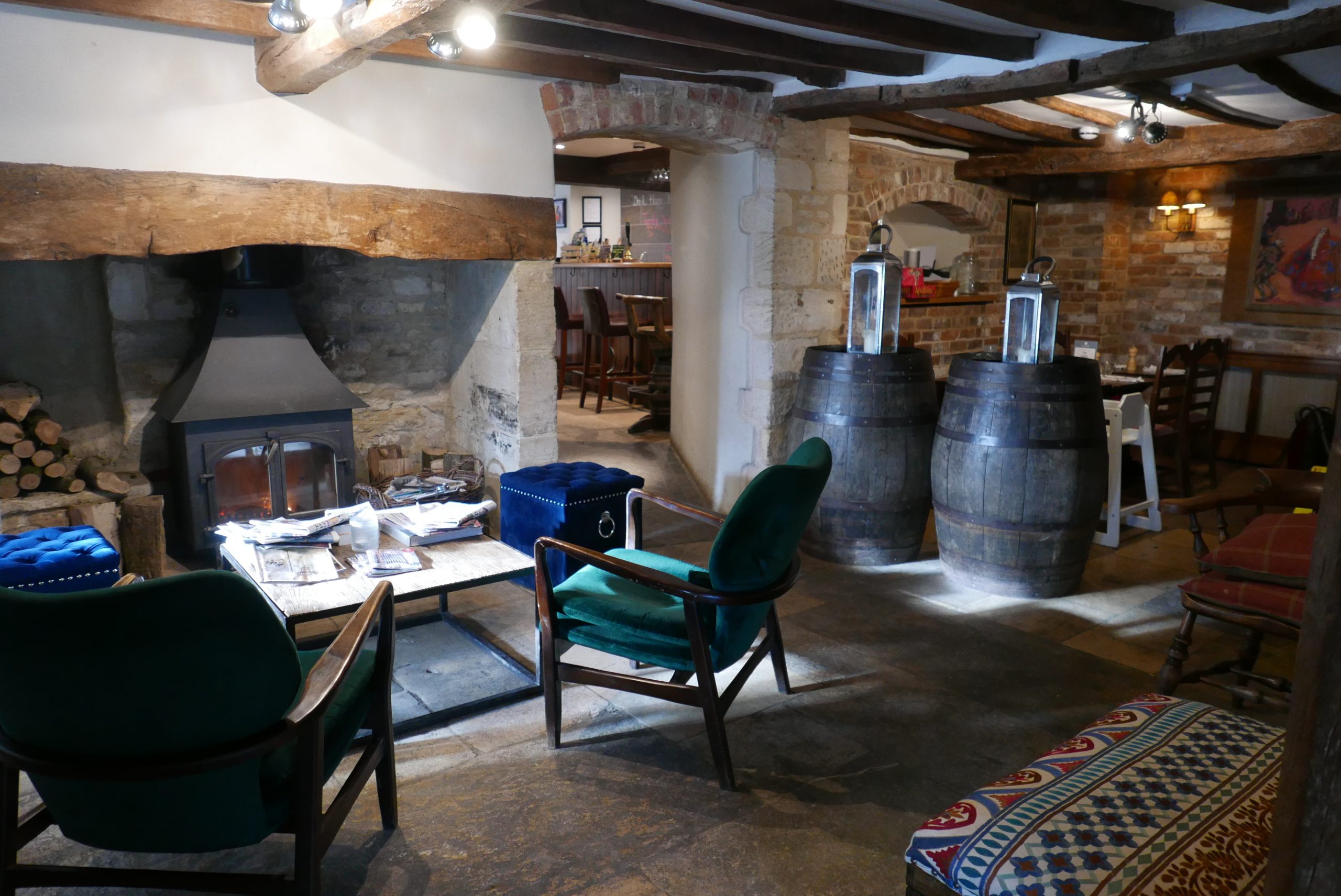 Inside the plough at Cold Aston